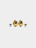 Set De Pendientes Bicolor - Acero Inoxidable