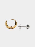 Set De Pendientes Bicolor - Acero Inoxidable