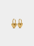 Aros Con Corazones - Acero Inoxidable