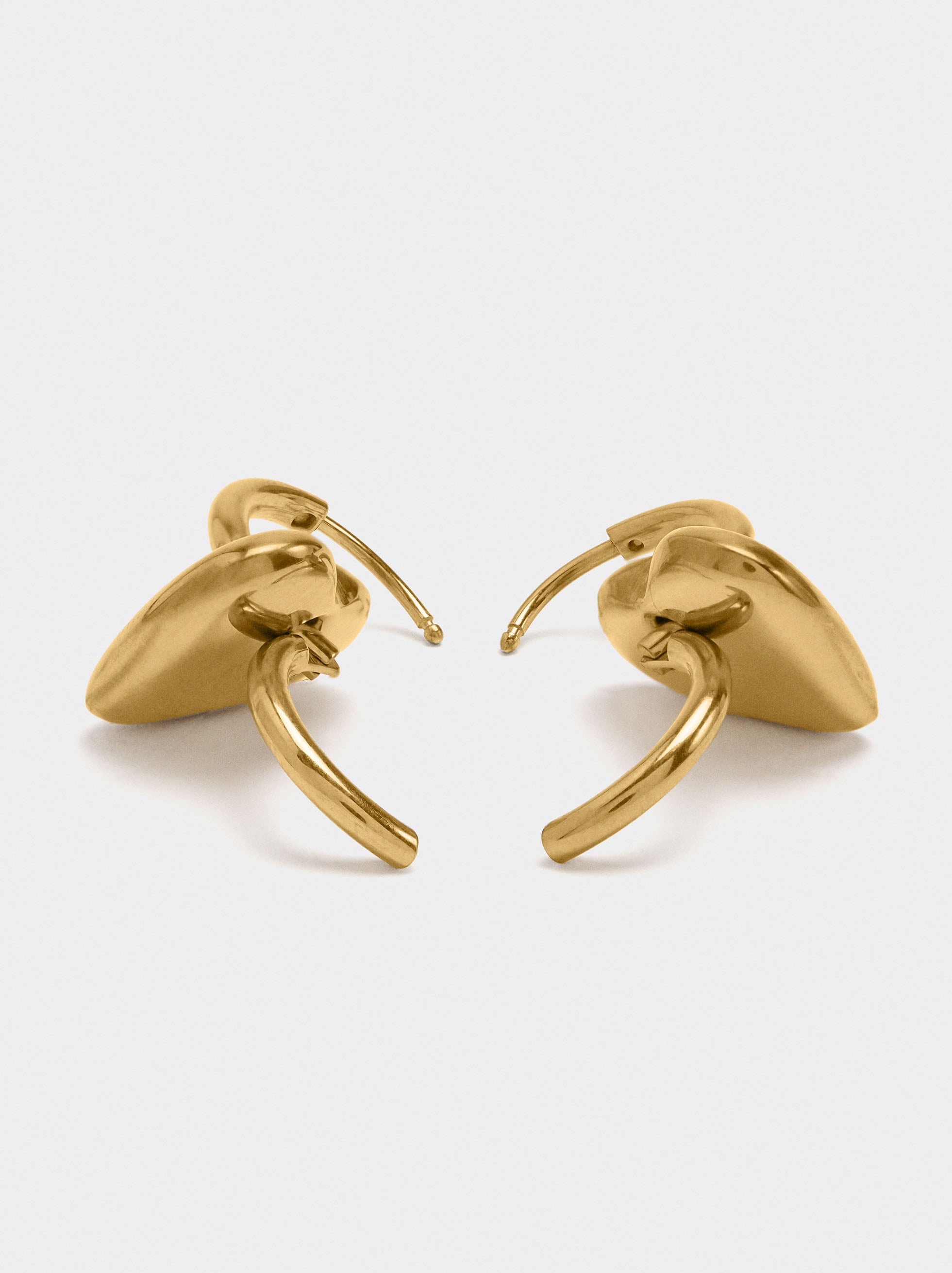 Aros Con Corazones - Acero Inoxidable