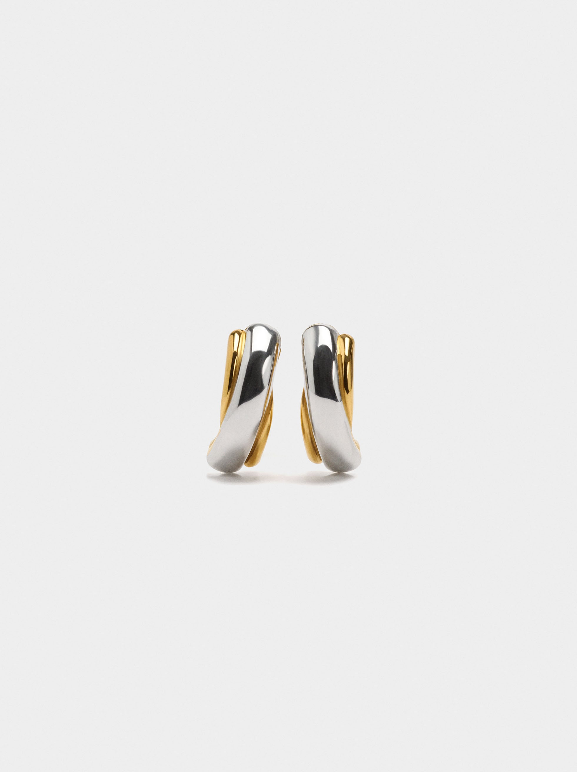 Pendientes Bicolor - Acero Inoxidable