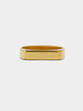 Set De Anillos Planos Bicolor - Acero Inoxidable