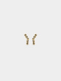 Pendientes Cortos Con Cristales - Acero Inoxidable