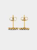 Pendientes Cortos Con Cristales - Acero Inoxidable