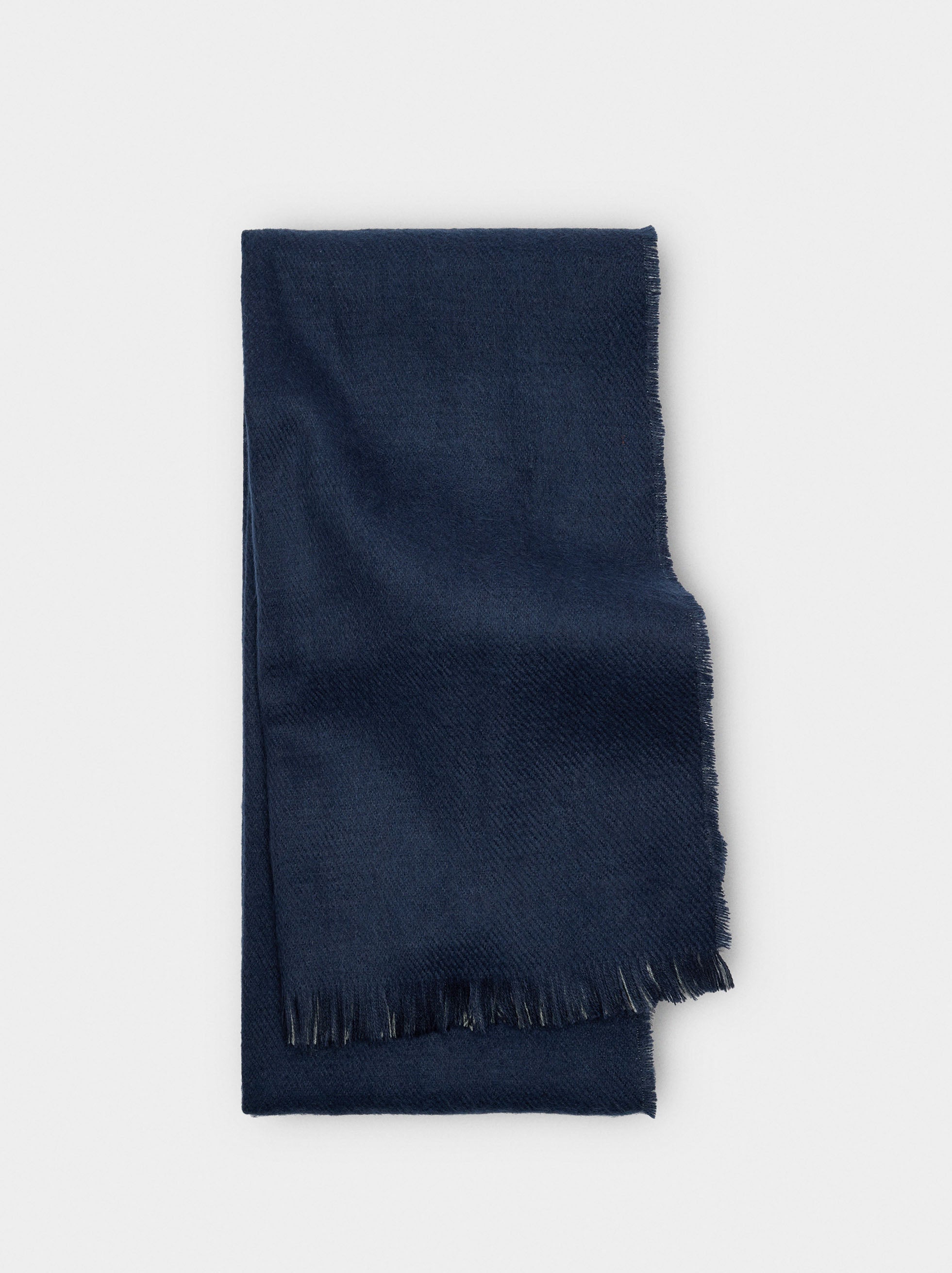 Bufanda Reversible Con Flecos