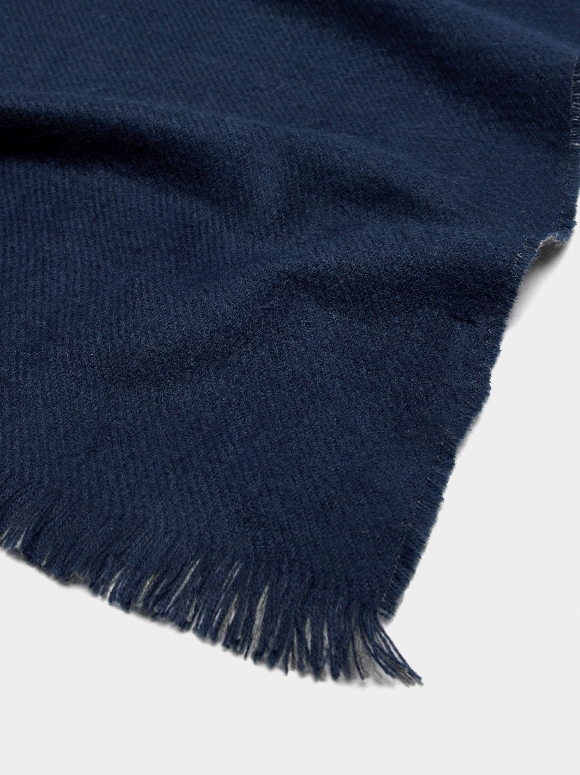 Bufanda Reversible Con Flecos