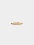 Anillo Fino Con Cristales - Acero Inoxidable