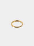 Anillo Fino Con Cristales - Acero Inoxidable