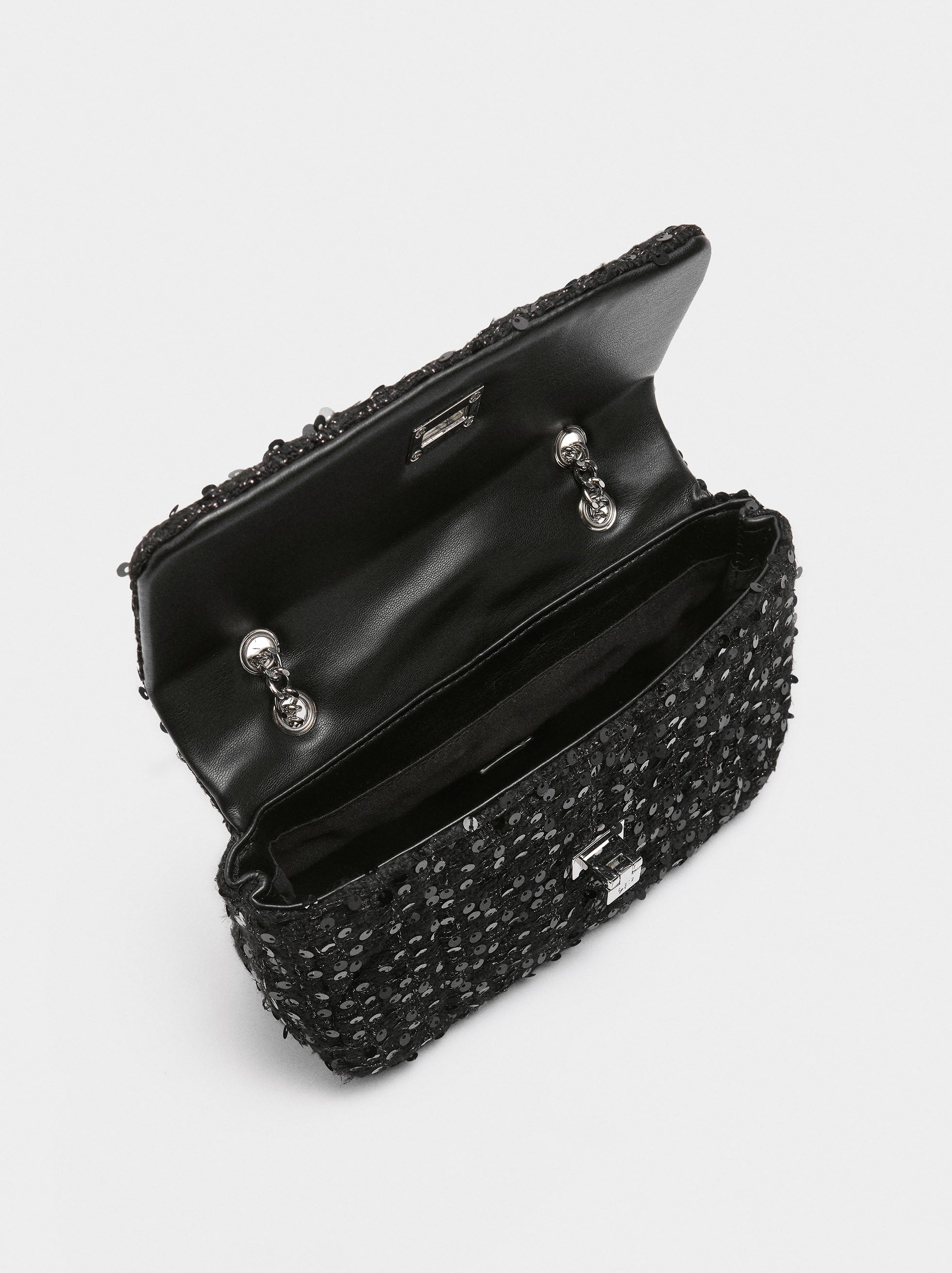 Bolso De Hombro Tweed