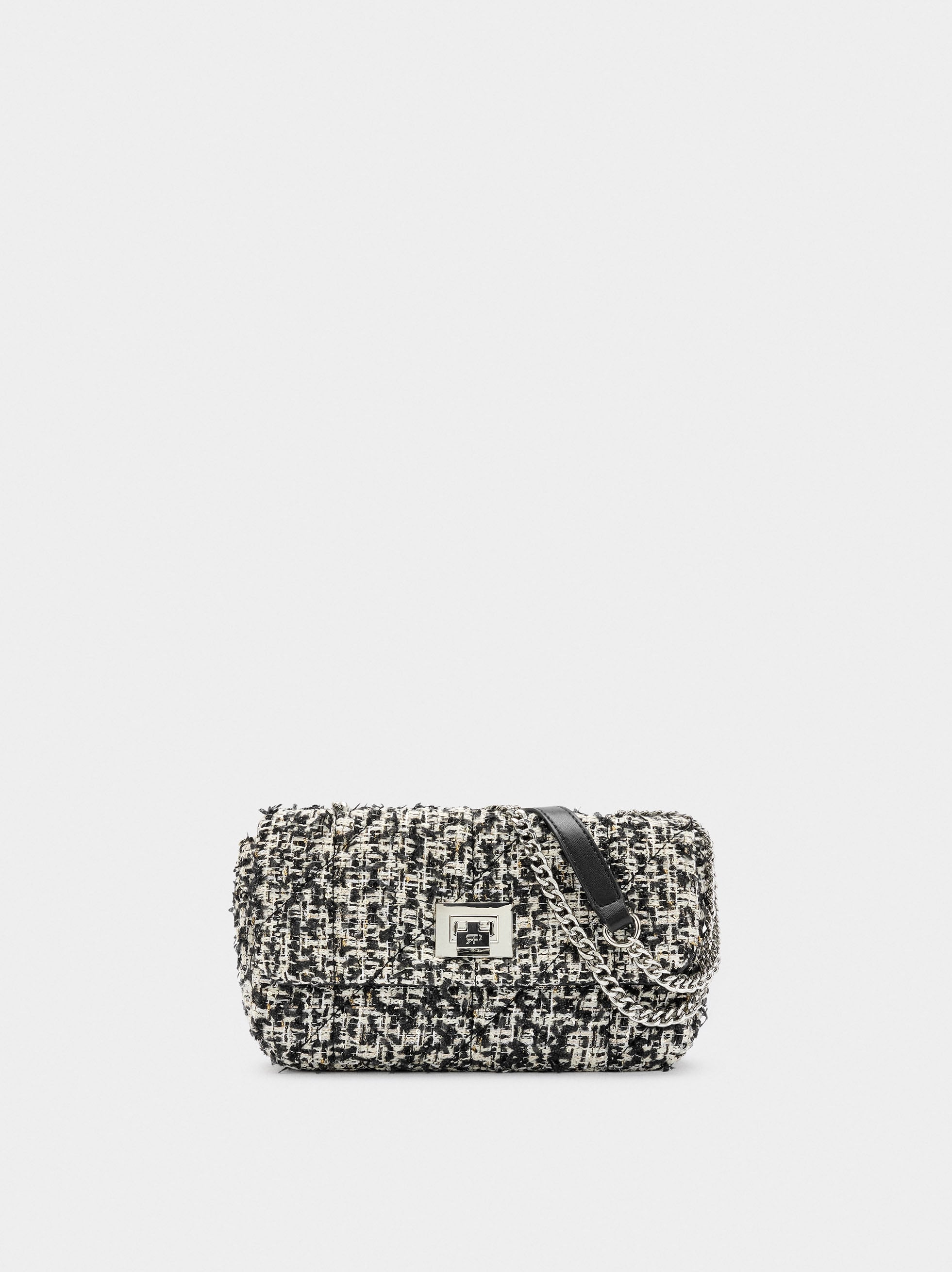 Bolso De Hombro Tweed