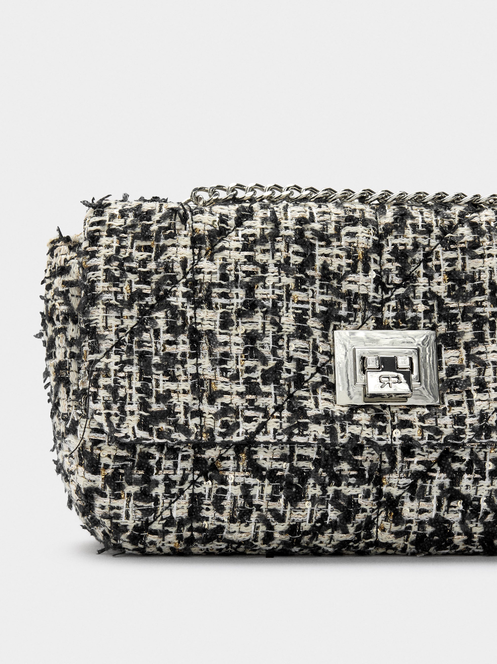 Bolso De Hombro Tweed