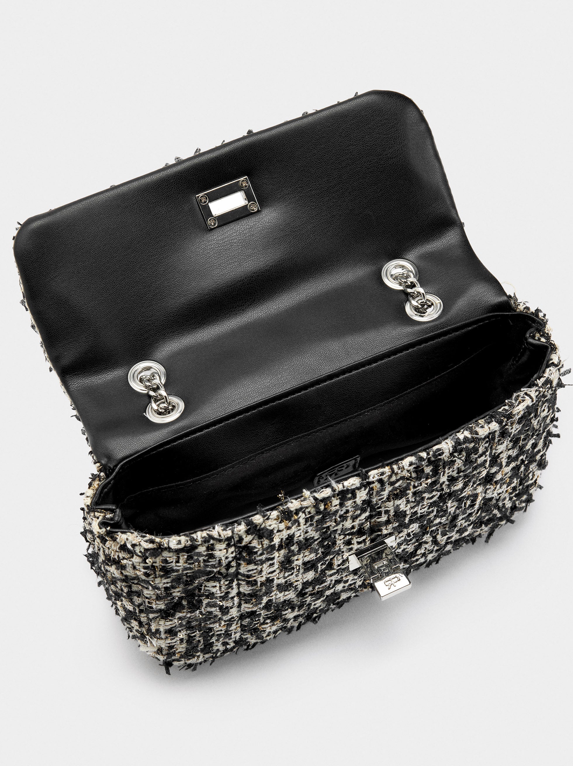 Bolso De Hombro Tweed