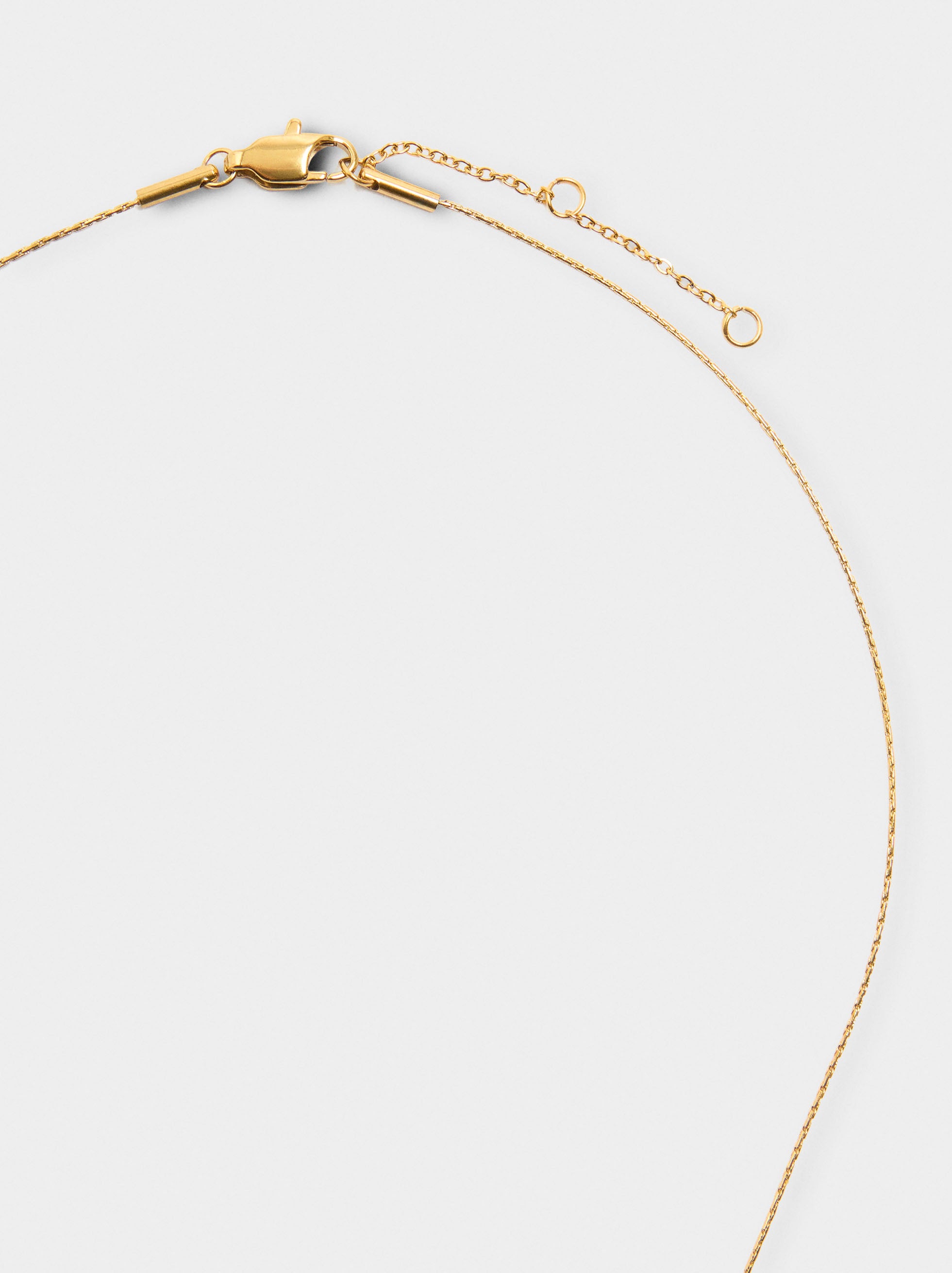 Set Collar Y Pendientes Con Cristales - Acero Inoxidable
