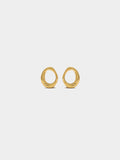 Pendientes Aros Irregulares - Acero Inoxidable