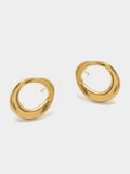 Pendientes Aros Irregulares - Acero Inoxidable
