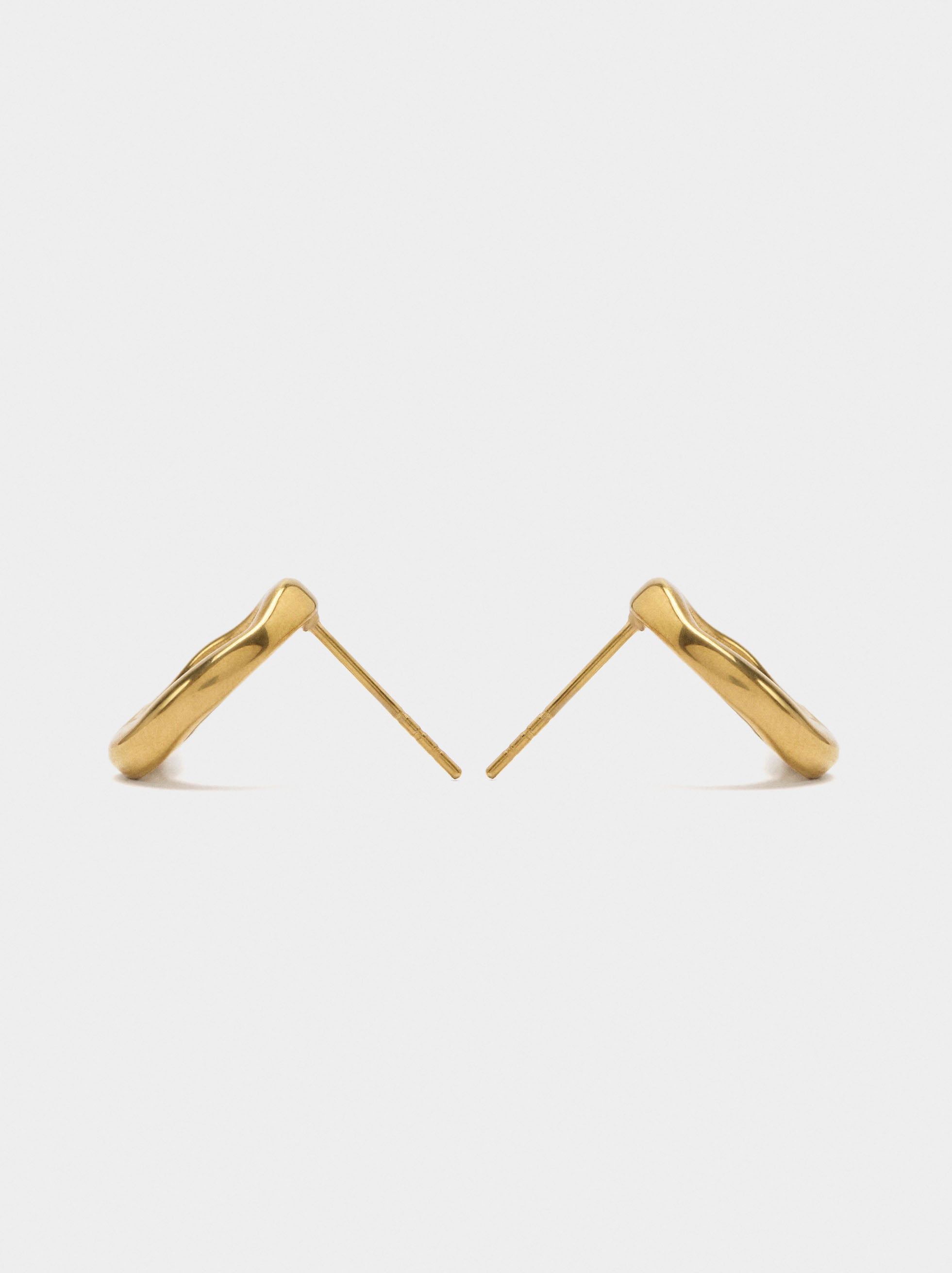 Pendientes Aros Irregulares - Acero Inoxidable