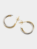 Aros Entrelazados Bicolor - Acero Inoxidable