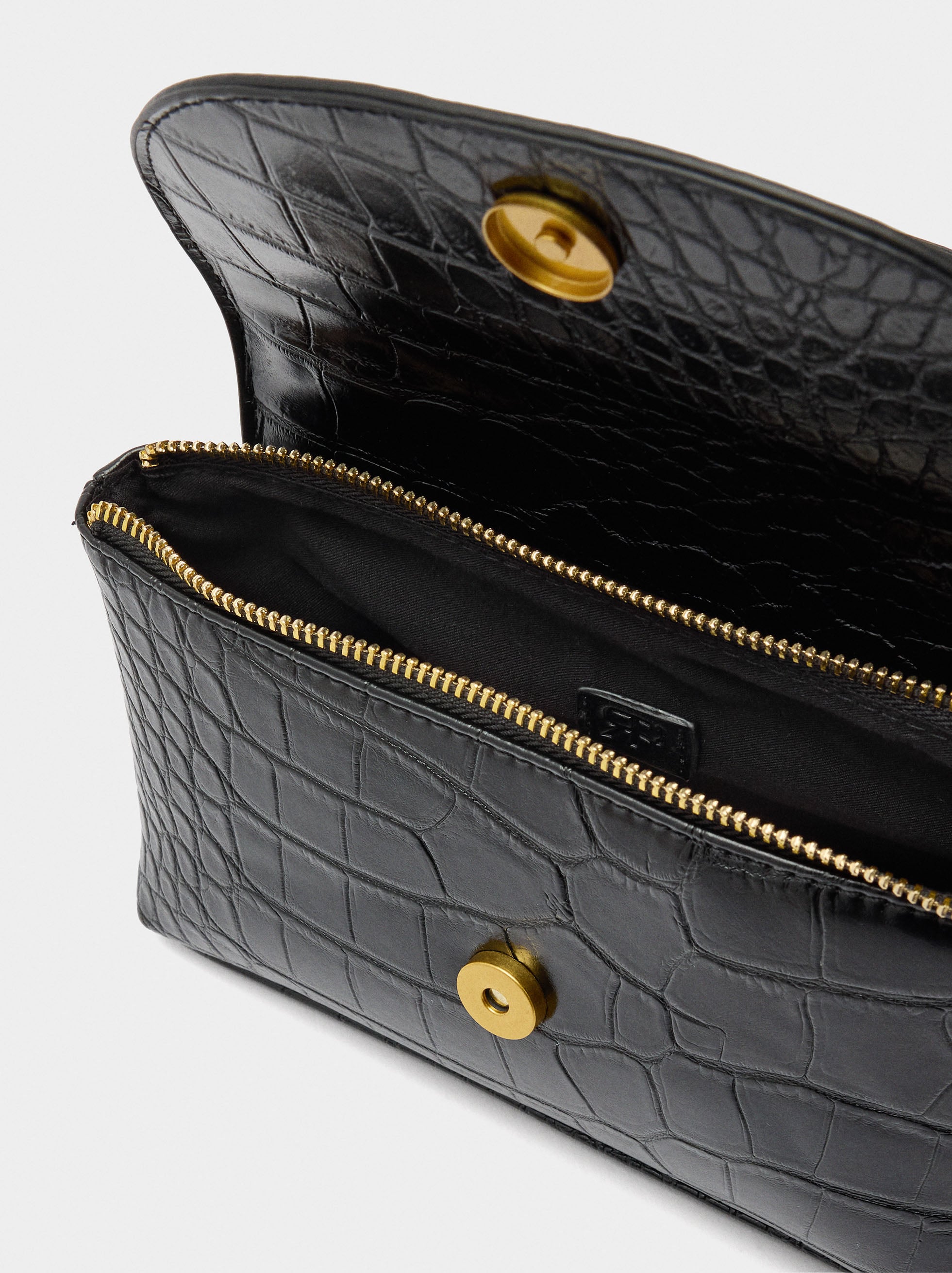 Bolso De Fiesta Con Grabado Animal