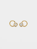 Pendientes Con Cristales - Acero Inoxidable