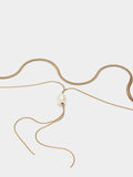 Collar Con Perla De Agua Dulce - Acero Inoxidable
