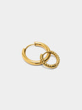 Set De Aros Dorados - Acero Inoxidable