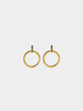 Aros Colgantes Con Cristales - Acero Inoxidable