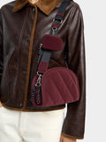 Bolso Bandolera Textura Suave Y Colgante
