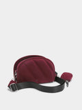 Bolso Bandolera Textura Suave Y Colgante