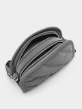 Bolso Bandolera Textura Suave Y Colgante