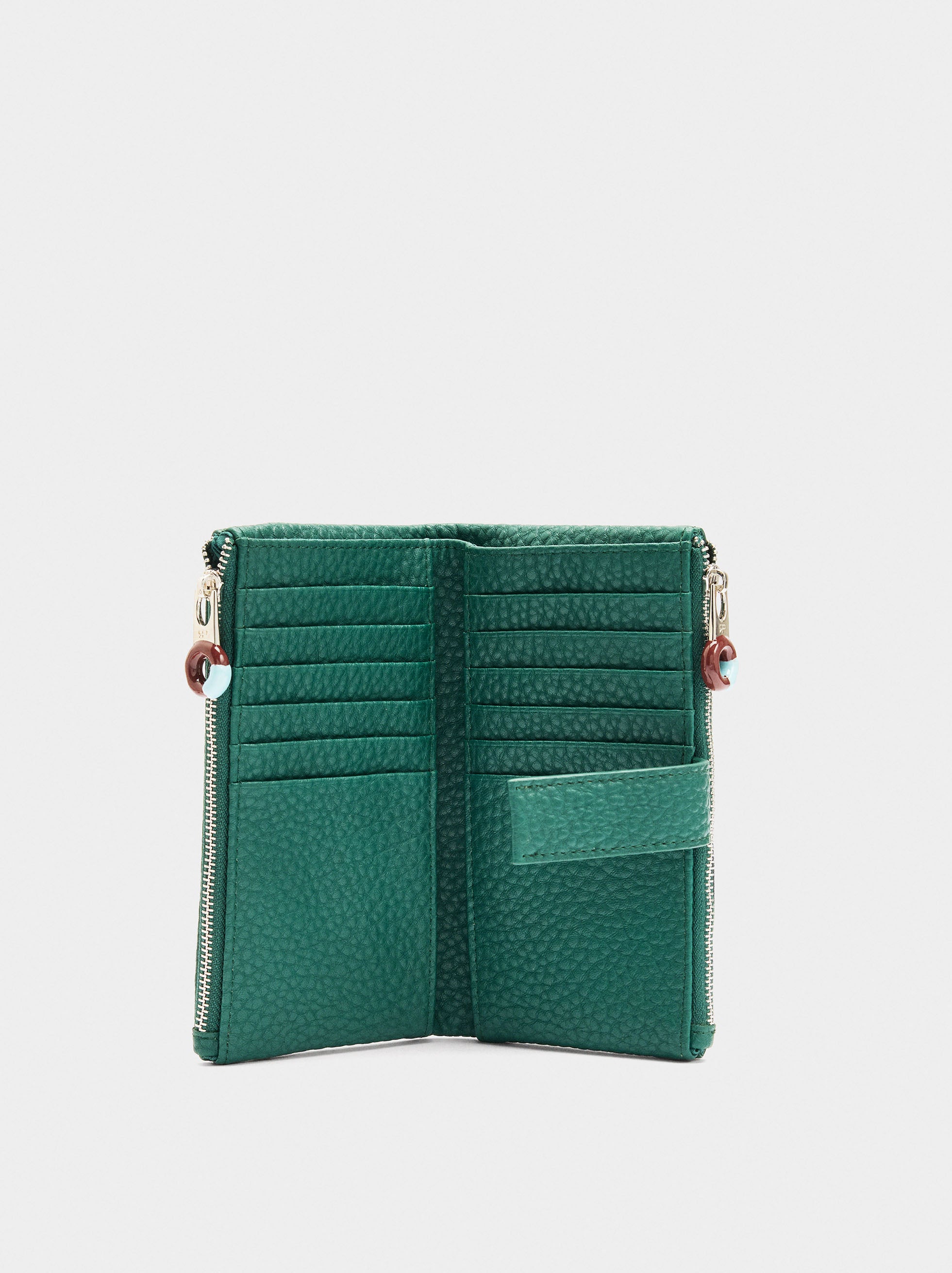 Cartera De Textura Con Efecto Doble L