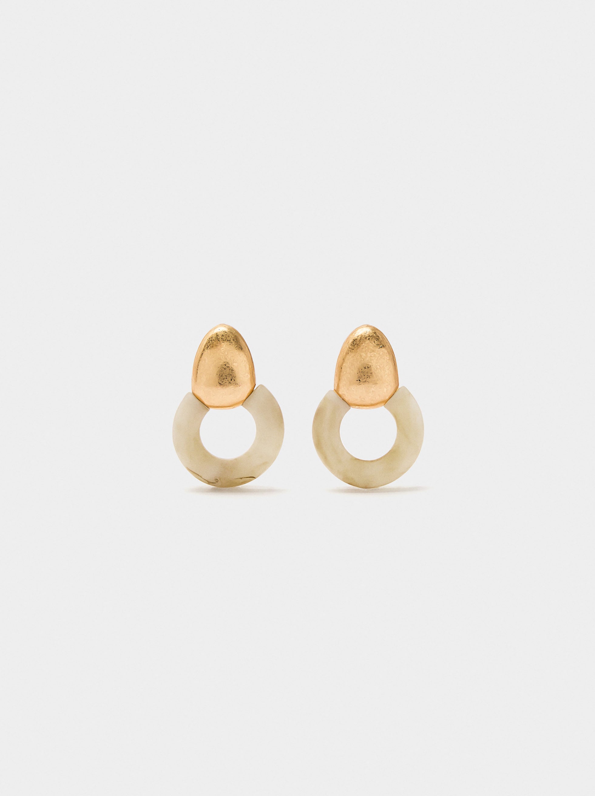 Pendientes Aros Efecto Piedra
