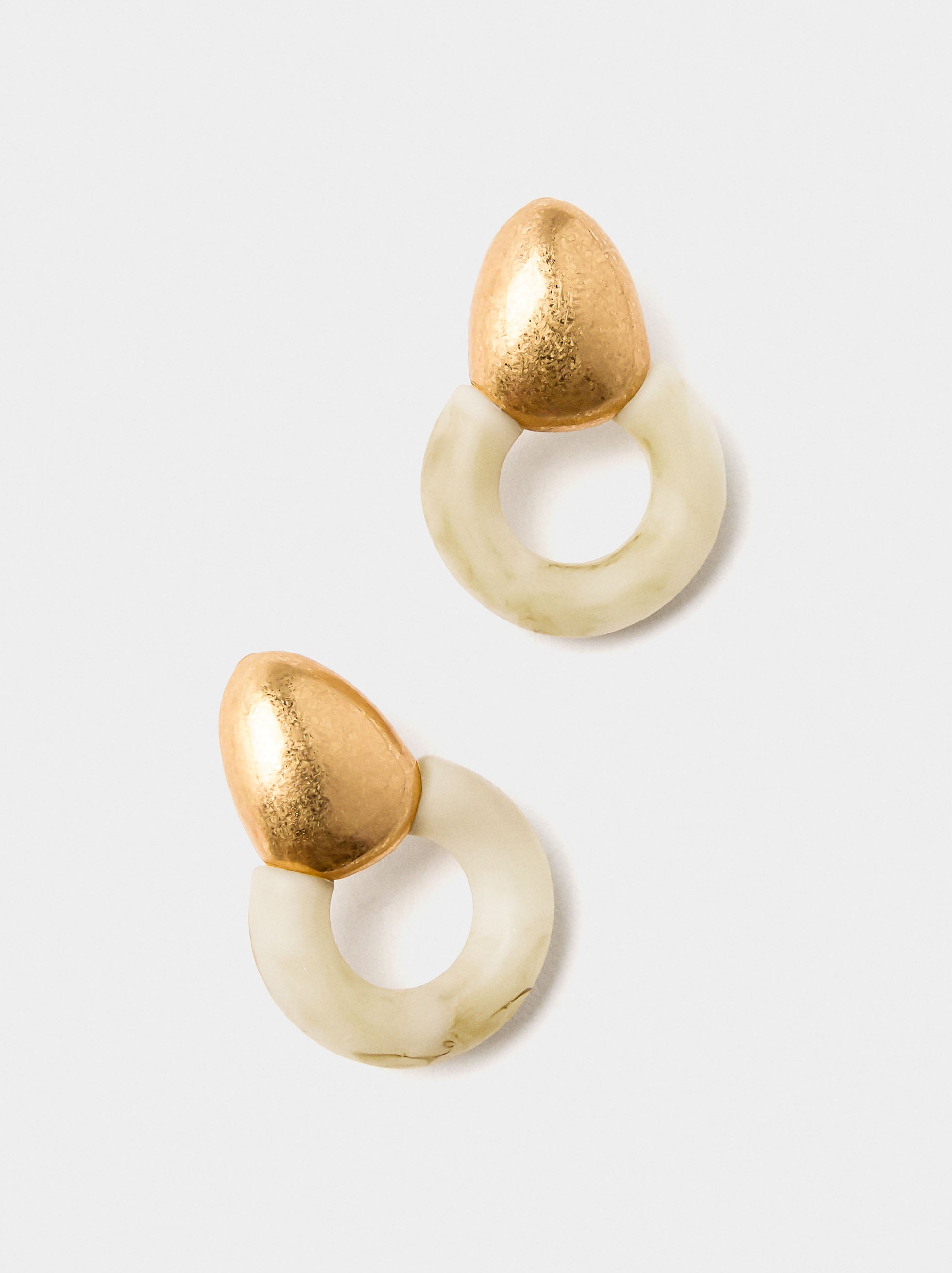 Pendientes Aros Efecto Piedra