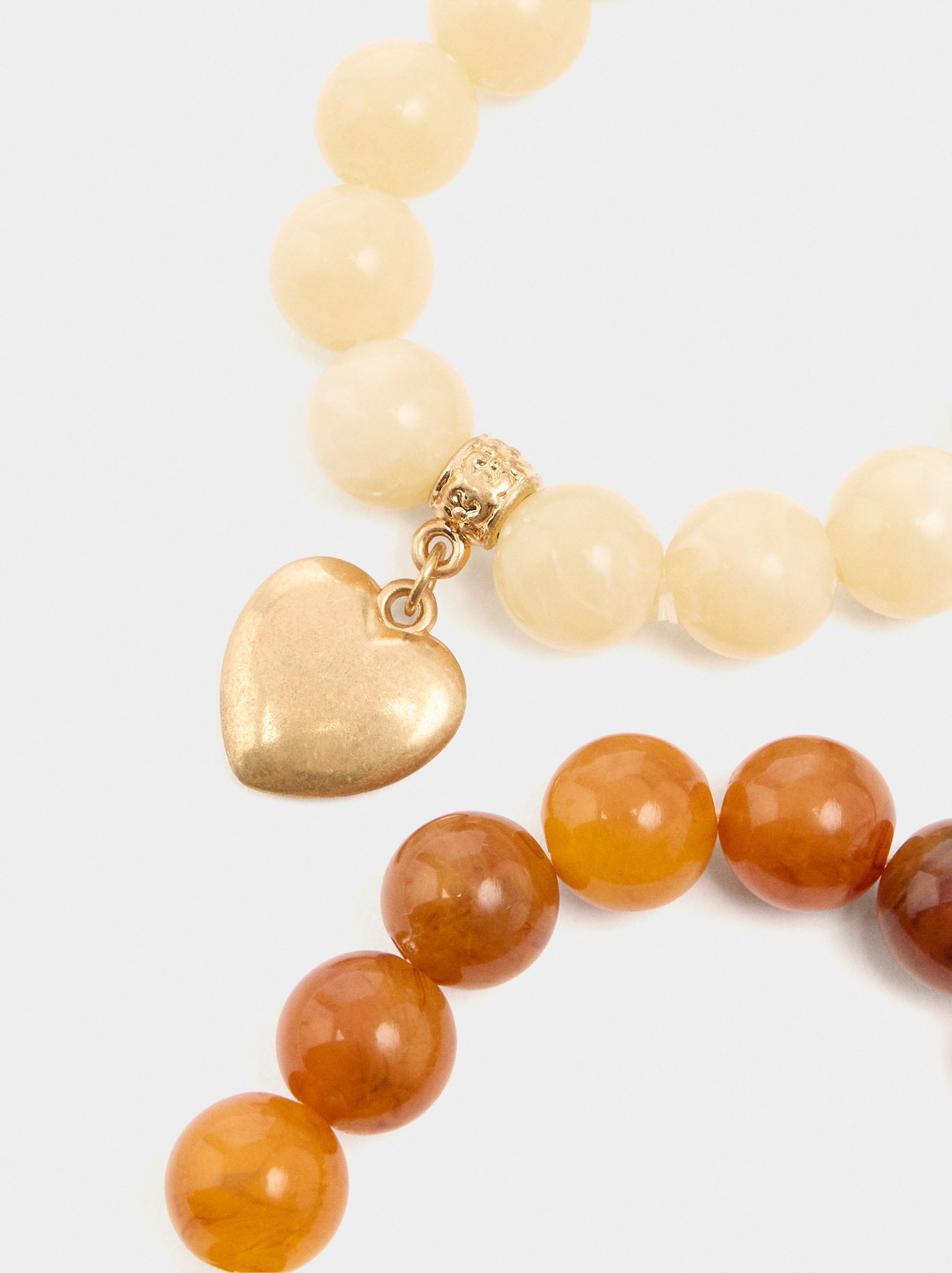 Set De Pulseras Elásticas Con Corazón