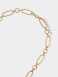 Collar De Eslabones Colgante Con Flecos