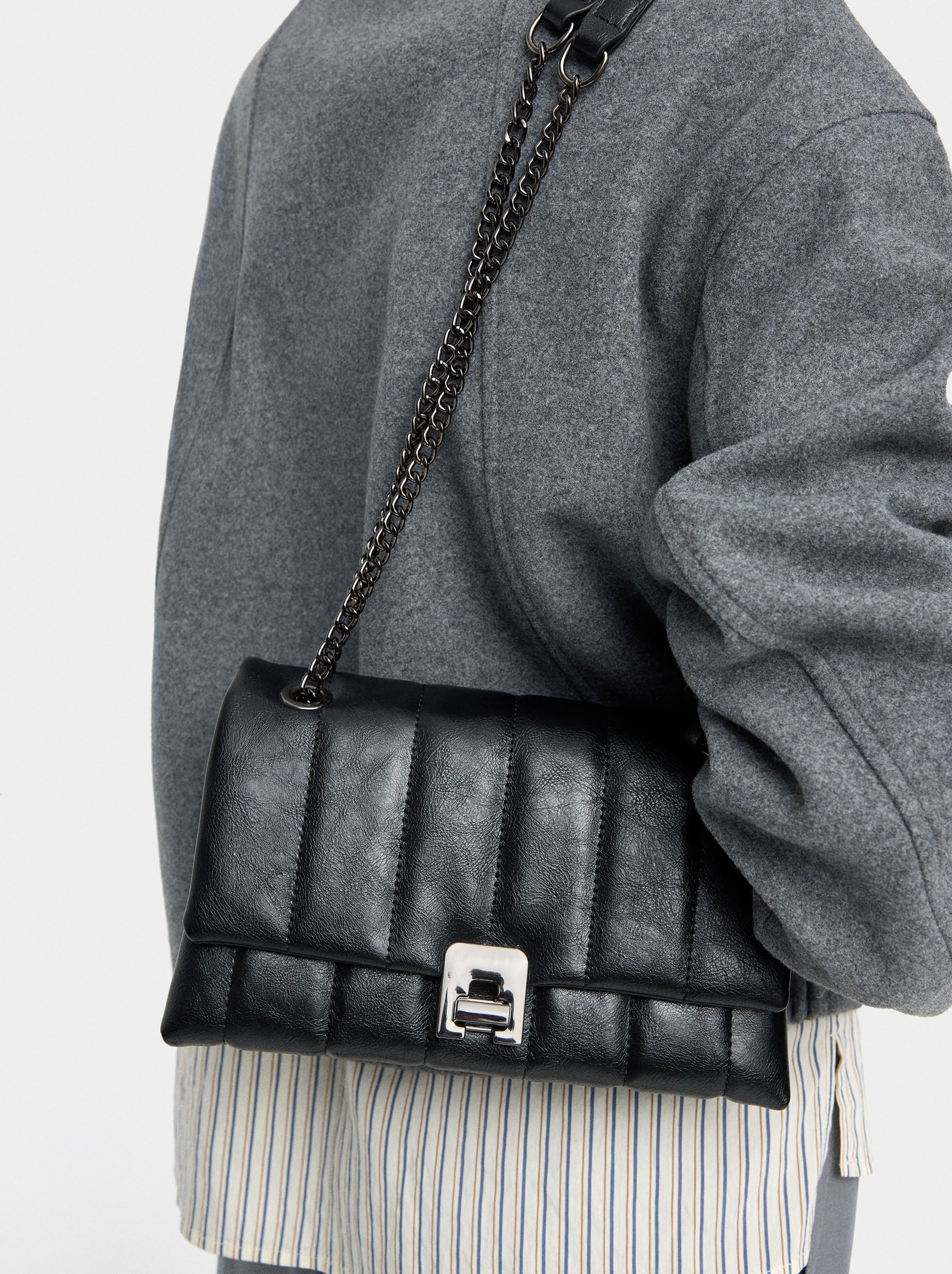 Bolso De Hombro Acolchado