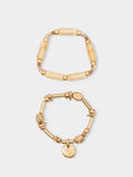 Set De Pulseras Elásticas Efecto Piedra
