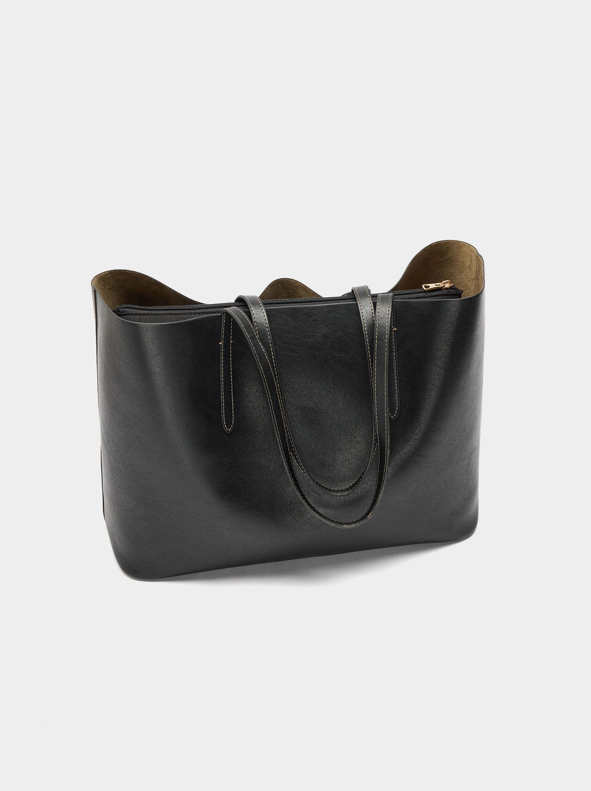 Bolso Shopper Reversible Con Bolsa Extraíble L