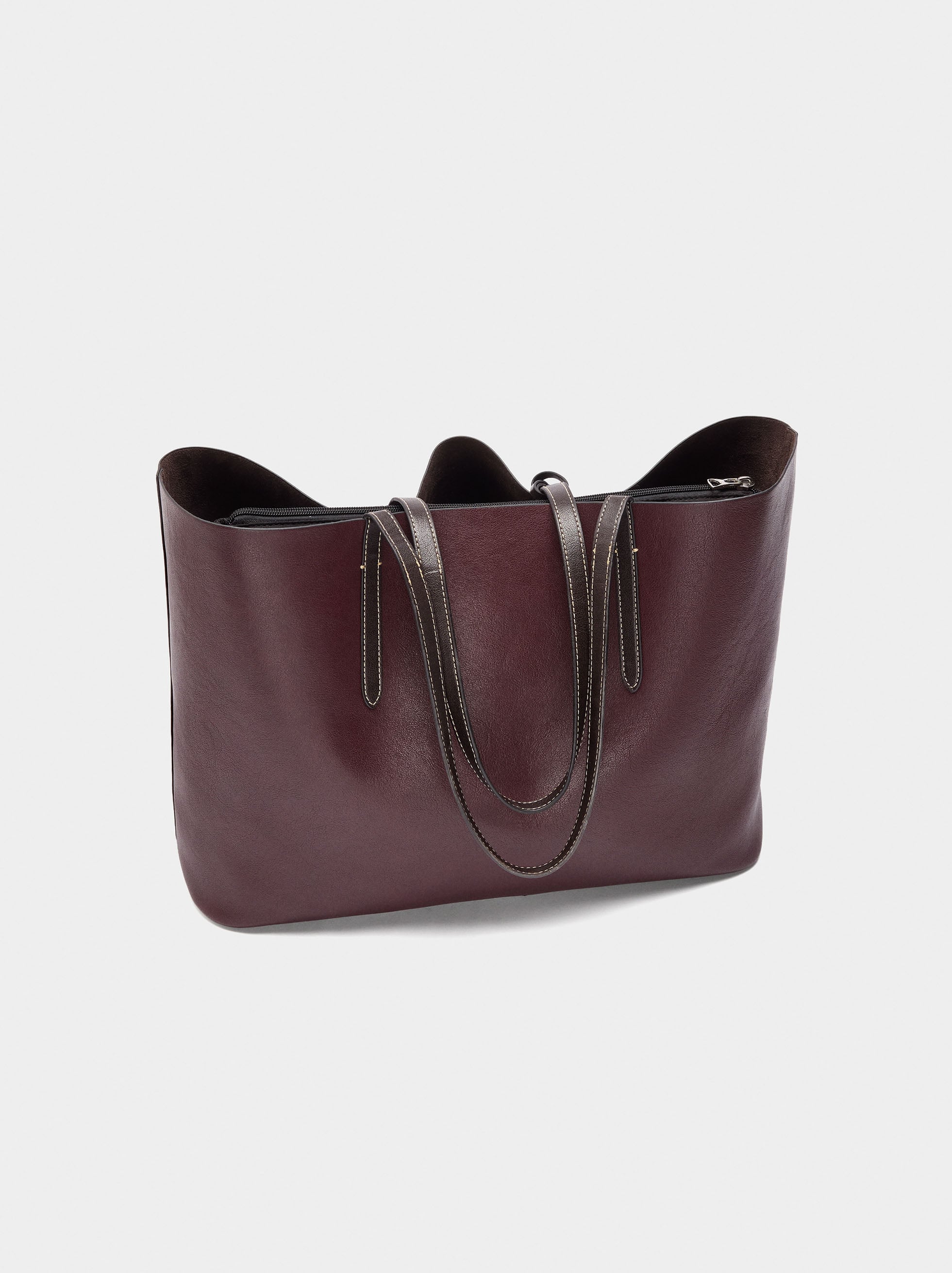 Bolso Shopper Reversible Con Bolsa Extraíble L
