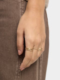 Set Con Anillos Dorados