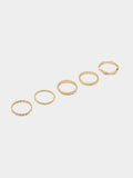 Set Con Anillos Dorados