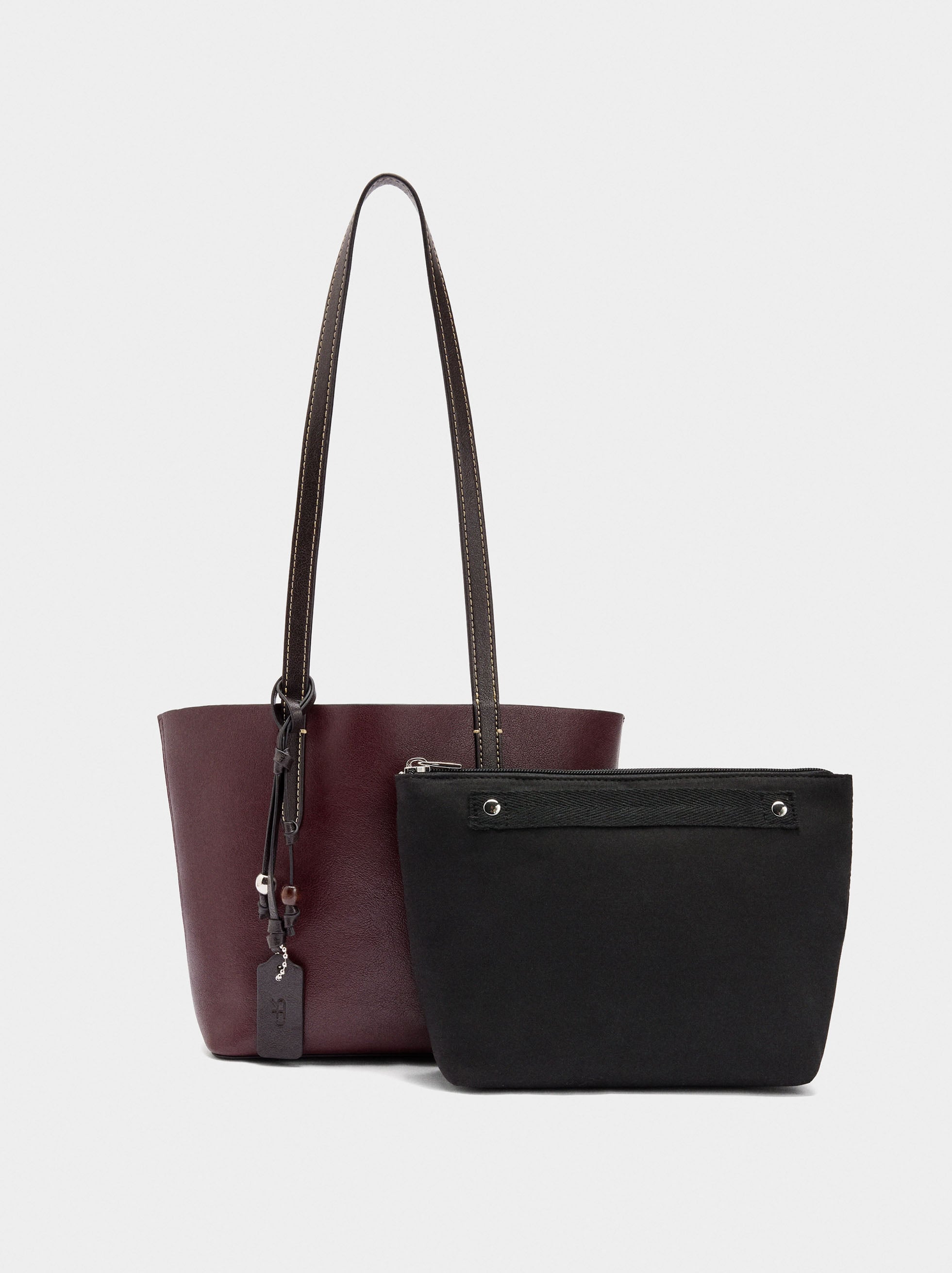 Bolso Shopper Reversible Con Bolsa Extraíble M