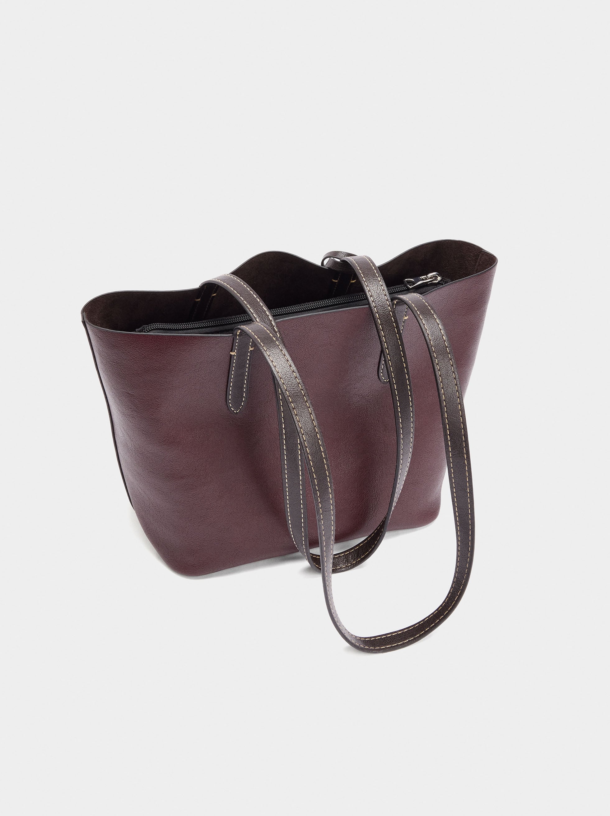 Bolso Shopper Reversible Con Bolsa Extraíble M