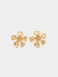 Pendientes Flor Con Relieve