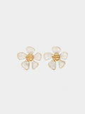 Pendientes Flor Con Relieve