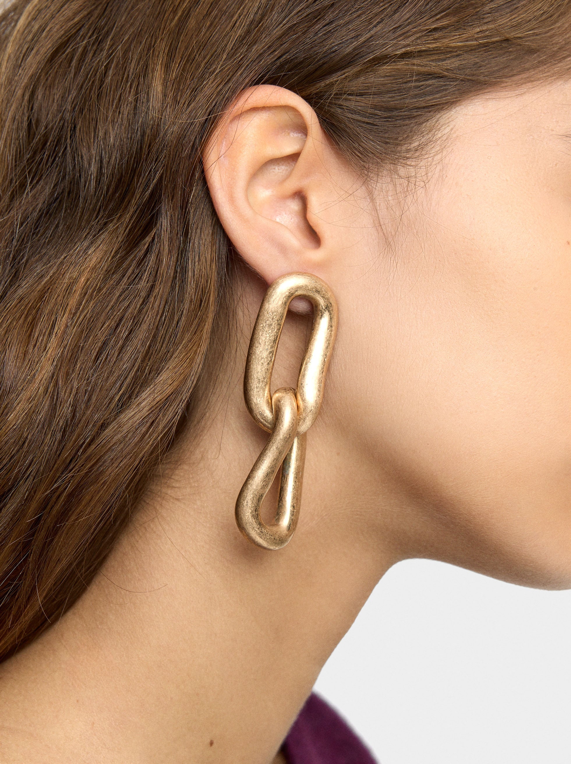 Pendientes Largos Con Eslabones