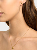 Set De Collar Con Pendientes Corazones - Acero Inoxidable