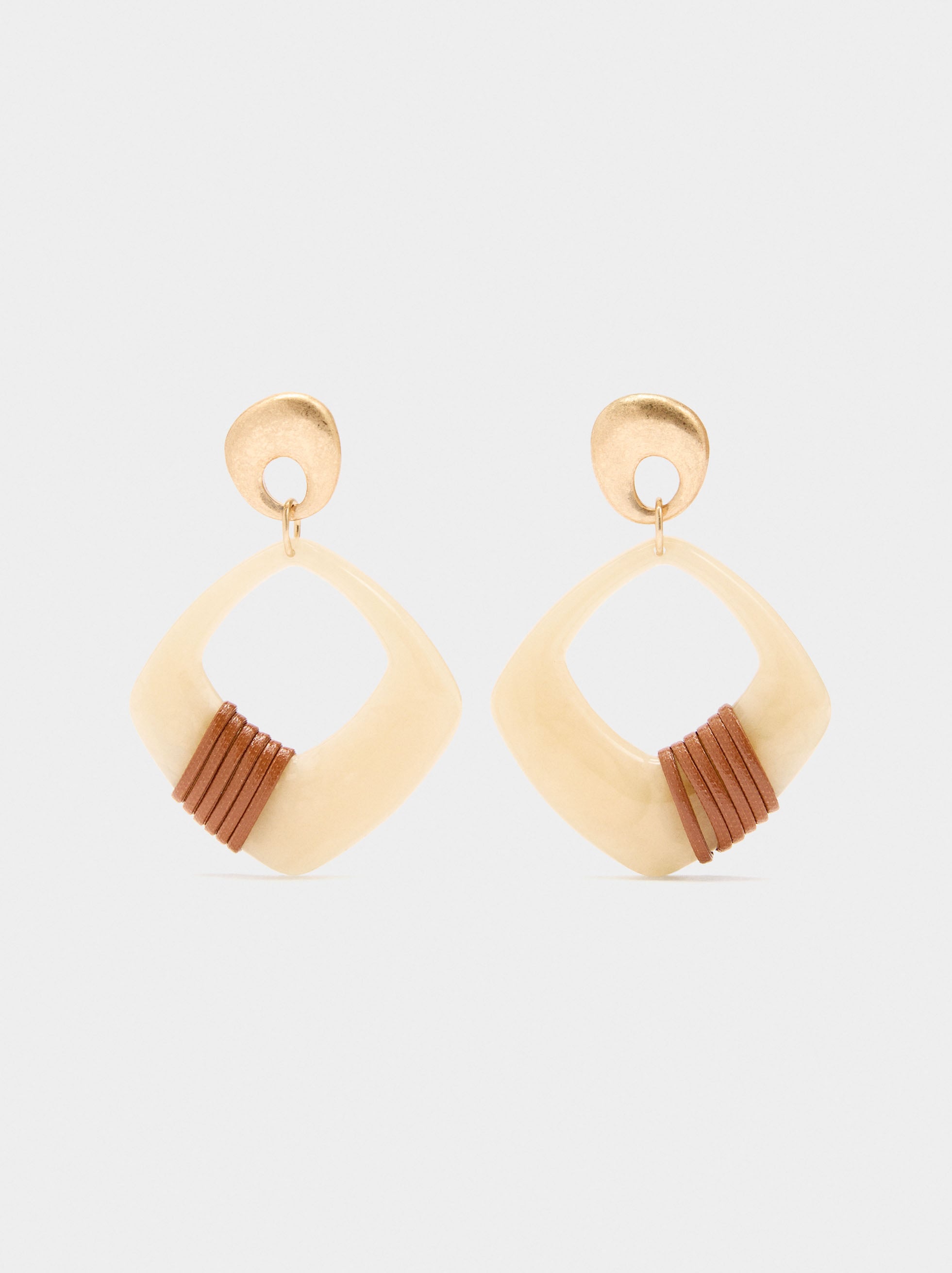 Pendientes Largos De Resina