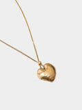 Collar Cadena De Serpiente Con Corazón