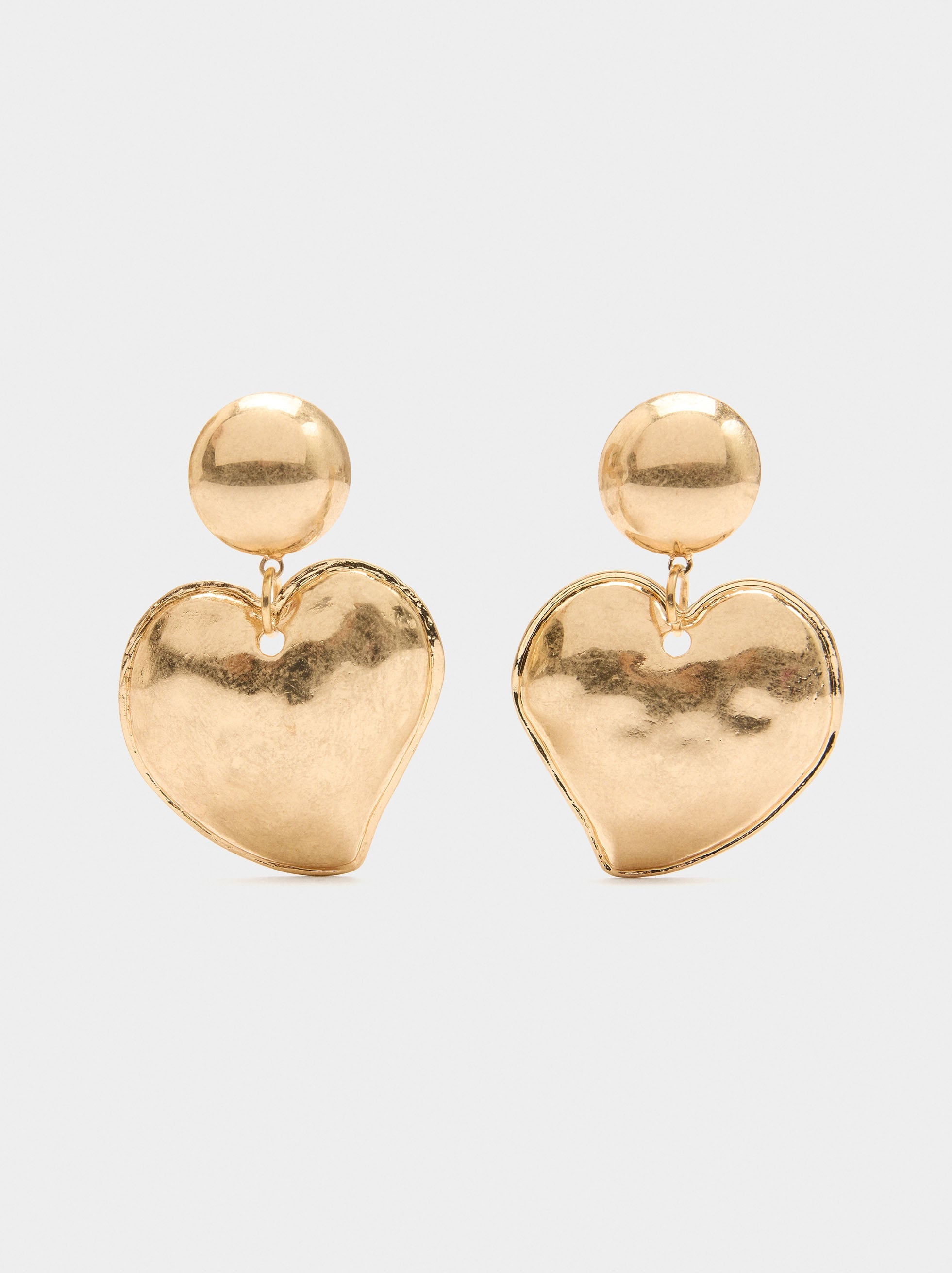 Pendientes Corazón Con Relieve