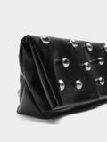 Bolso De Mano Con Esferas Y Solapa